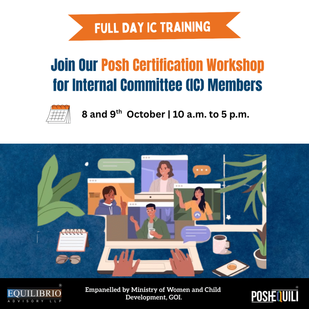 Capacity Building POSH Certification Workshop for Internal Committee - 30th Aug 2025