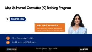 Mop Up Internal Committee (IC) Training Program December 2025 - 29th Dec 2025