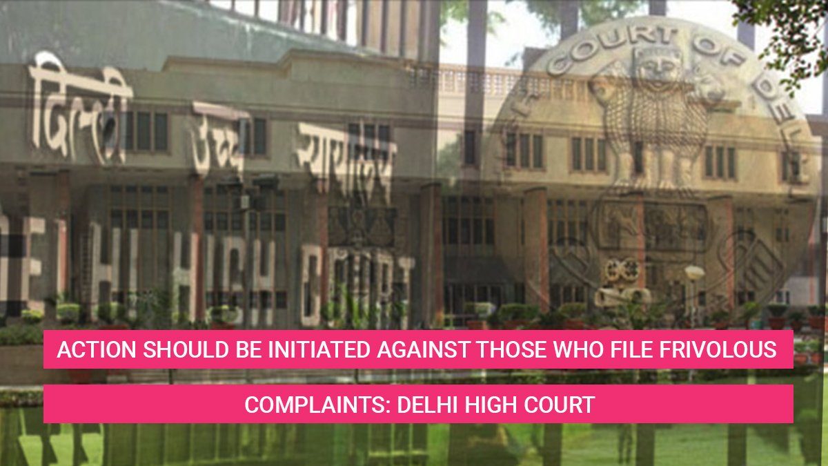 Action Against Frivolous Complaints