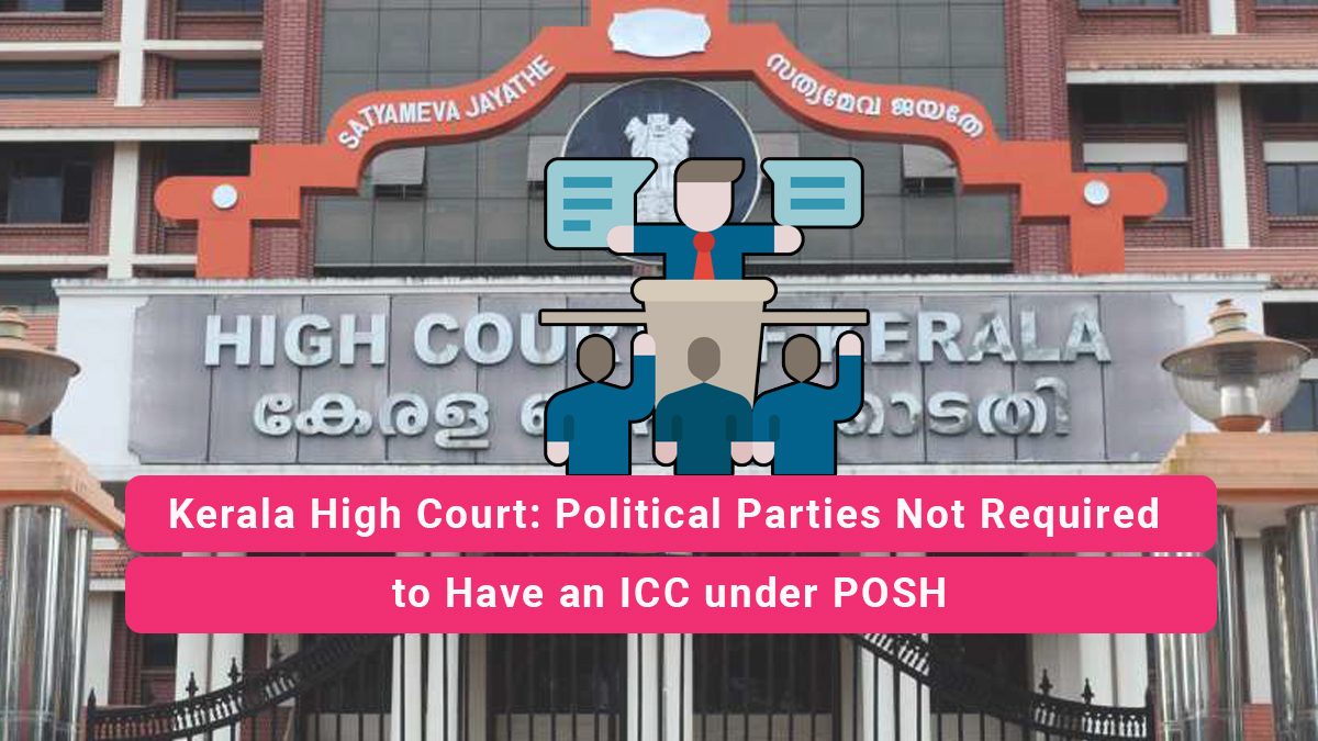 Political Parties Not Required to Have an ICC