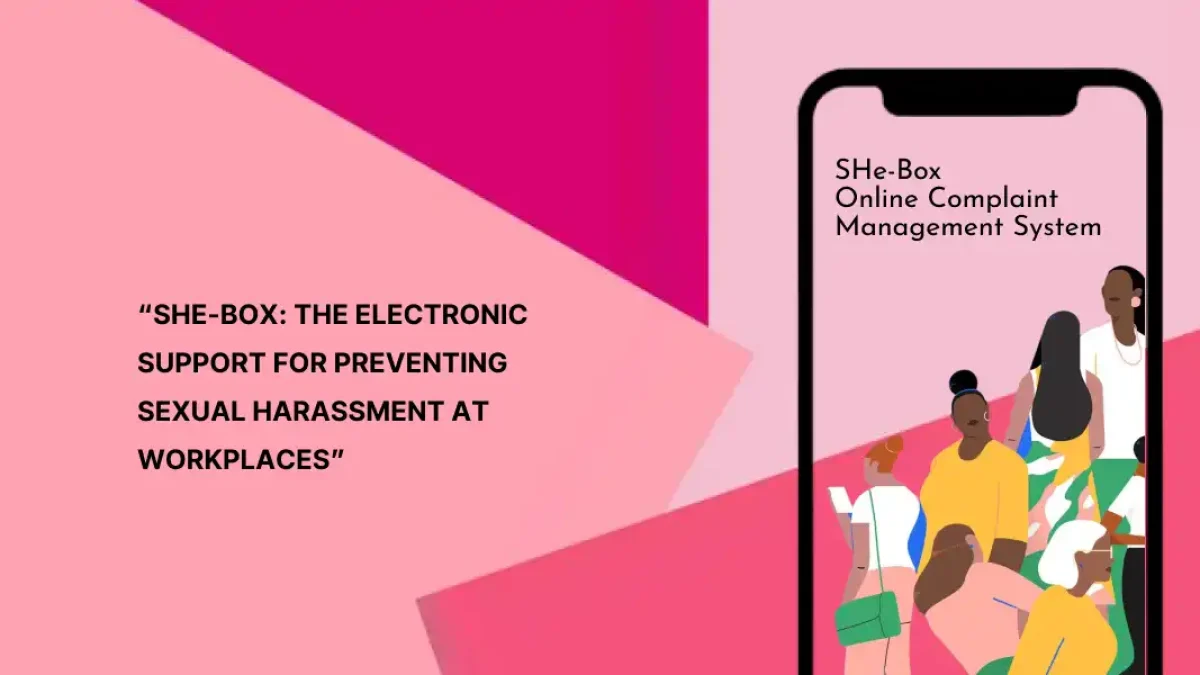 SHe-Box portal for preventing workplace sexual harassment in India