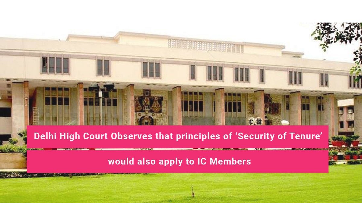 Security of Tenure apply to IC Members