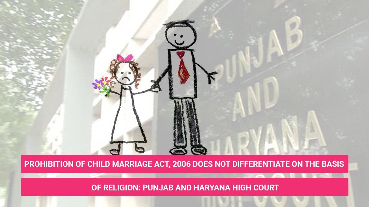 Prohibition of Child Marriage Act